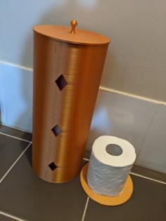 Toilet Paper Spare Holder 3D Printer Model