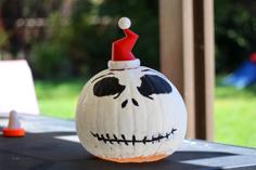 Jack Skellington Pumpkin Santa Hat 3D Printer Model