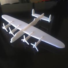 Avro Lancaster Kit Card 3D Printer Model