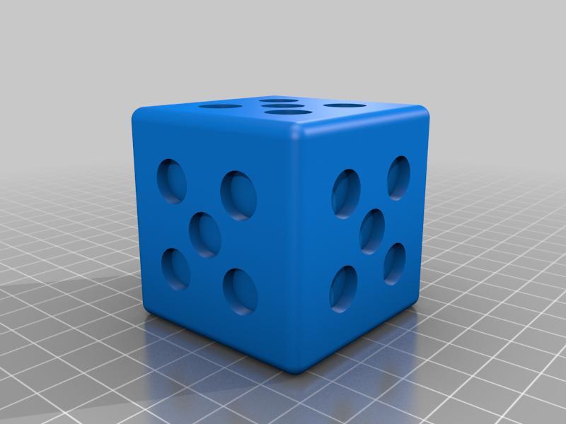 Funny Dice 3D Printer Model Free Download - 3axis.co