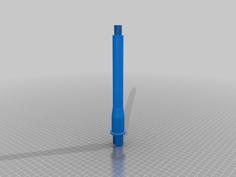 One Piece 224mm Airsoft AEG Outer Barrel M4/AR15 3D Printer Model