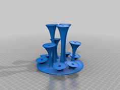 Atouquet (stand For 12 X 510 Vape Atomizers) 3D Printer Model