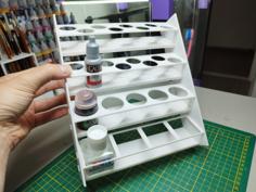 Citadel Tray For Modular Scale Model Paint Rack 3D Printer Model