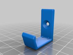 Wall Mount Hook Hanger For Hats And Things 3D Printer Model