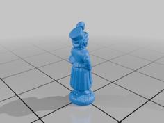 Vivandiere / Cantiniere 3-15mm Figures 3D Printer Model