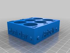 Storage For 6 Cans (2,5cm Diameter) 3D Printer Model