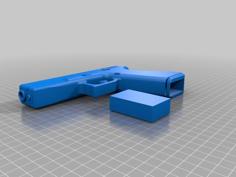 Gun With A Mag 3D Printer Model