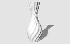 Swirly Watertight Vase 3D Printer Model