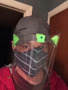 Baseball Cap Face Shield  Mask 3D Printer Model