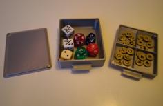 Stackable Magnetic Box For Tokens And Dice 3D Printer Model