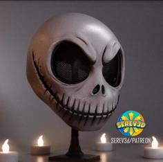 Mask-Jack Skellington Nightmare Before Christmas-SEREV3d 3D Printer Model