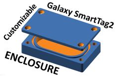 Customizable Galaxy SmartTag2 Enclosure 3D Printer Model