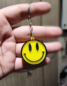 Smile Keychain 3D Printer Model