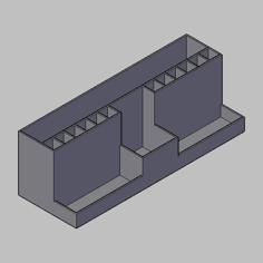 Desk Organiser – Stores A4 Paper In The Back 3D Printer Model