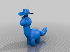 Moving Dino Cowboy 3D Printer Model