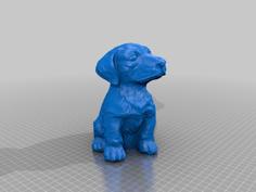 Sitting Puppy Bank 2 3D Printer Model