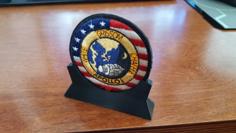 Mission Patch Stand 3D Printer Model