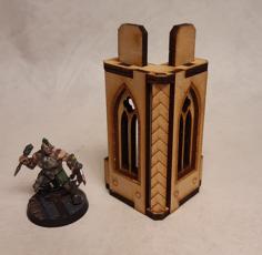 Nordgrim Tower Corner #1 For 3mm Laser Cut MDF