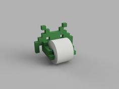 Spaceinvader Toilet Paper Older 3D Printer Model