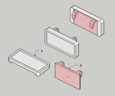 Name Plate For IKEA SKADIS-2 3D Printer Model