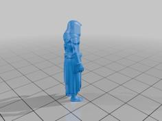 28mm DND Shadowy Infiltrator In Dark Garb Fantasy Miniature MineeForm FDM 3D Print STL File 3D Printer Model