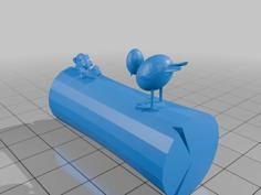 Bird On A Log 3D Printer Model