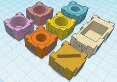 Expandable Battery Holders For Different Sizes 3D Printer Model