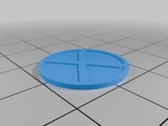 X Men Golf Ball Marker 3D Printer Model