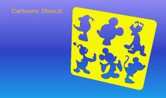 Cartoons Stencil 3D Printer Model