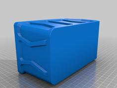 Stackable Akro Storage Bin With Tag Holder Remix 3D Printer Model