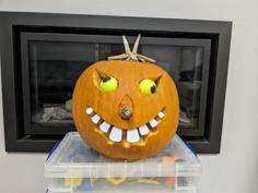 Funny Goofy Halloween Pumpkin Teeth Tooth 3D Printer Model