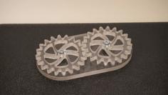 CNC Acrylic Gear Train 3D Printer Model