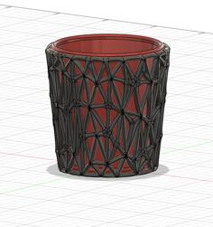 Organic Mesh Cup Vase 3D Printer Model