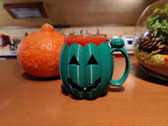 Customizable Pumpkin Mug, Upcycling Nutella Glass 3D Printer Model