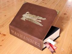 Warhammer Embossing Plate For Book Spine Leather 3D Printer Model