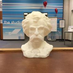 Mark Twain Bust 3D Printer Model