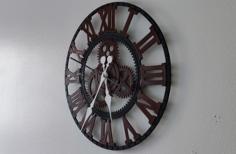 Industrial Gear Wall Clock 3D Printer Model