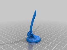 Magic Weapon – Scimitar (28mm, Supportless) 3D Printer Model