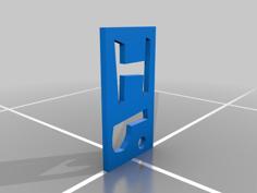 Key Chain W/ Initials 3D Printer Model