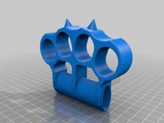 Spiked Bic Lighter Knuckles 3D Printer Model