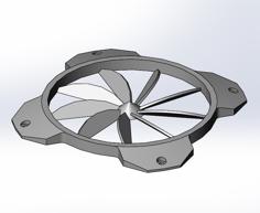 140mm PC Fan Turbine Grill 3D Printer Model