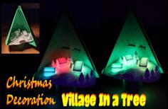 Christmas Decoration: Village In A Tree 3D Printer Model