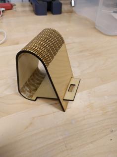 Laser Cut Living Hinge Phone Stand