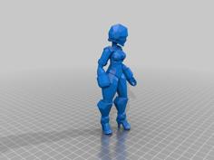 Grapple Girl 3D Printer Model