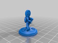 Gingerbread Man Knight For Tabletop Adventures 3D Printer Model