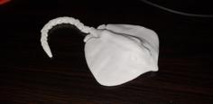 Simple Stingray With Movable Tail 3D Printer Model