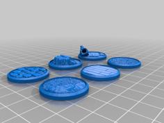 Miniature Bases – Set 3 (25mm – 35mm Figures) 3D Printer Model