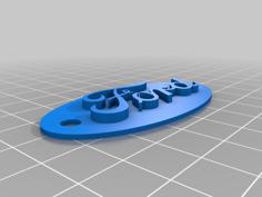 Ford Keyring 3D Printer Model