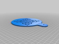 Bread / Cake Stencil – Palestinian Design1 3D Printer Model