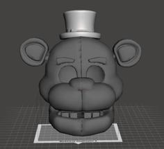 Freddy Fazbear Mask 3D Printer Model